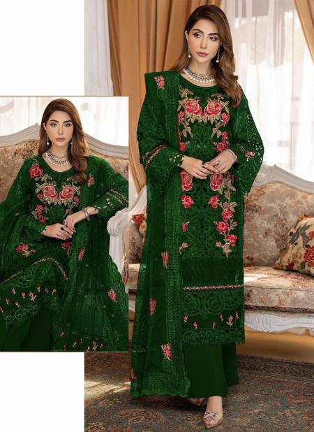 Green Colour R 525 NX Ramsha New Latest Designer Ethnic Wear Georgette Pakistani Suit Collection 525 C